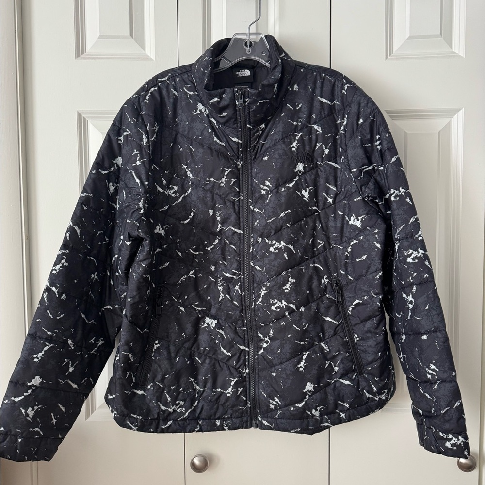 Stylish Black and White Women's The North Face Jacket